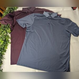 Bundle Of 2 Asher Golf Polo Shirts Men's  Size Large